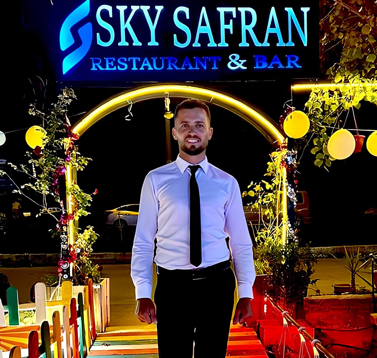 Sky Safran Restaurant & Bar interior in Side